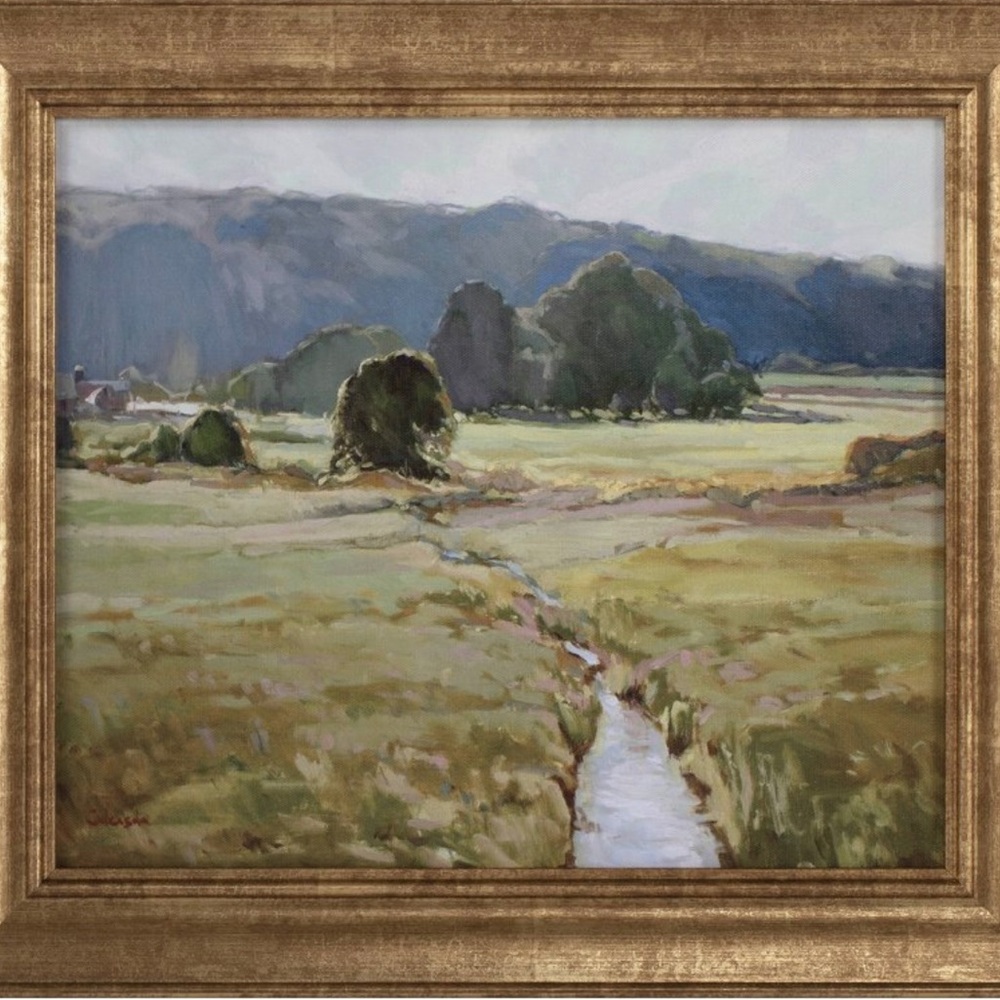 16x14 Summer Pasture Framed Wall Art Brass - Threshold Studio McGee